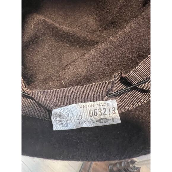 Vintage Glenover Henry Pollak 1950s-60s 100% Wool Bucket Hat Black JL - Picture 7 of 7